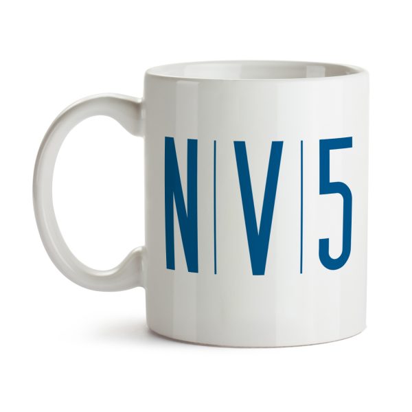 NV5 White 11oz Ceramic Coffee Mug